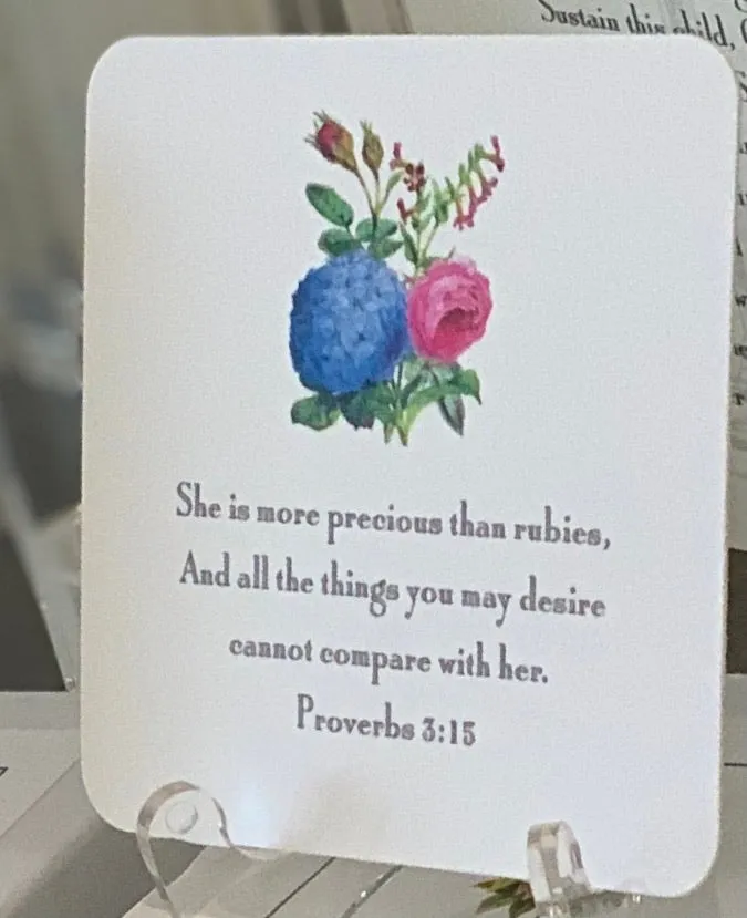 24 Verse Cards w/ Easel