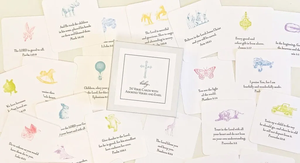 24 Verse Cards w/ Easel