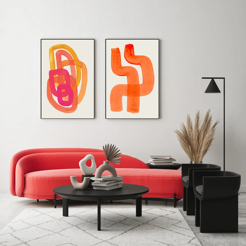 70's Glow, Set Of 2 , By Ejaaz Haniff