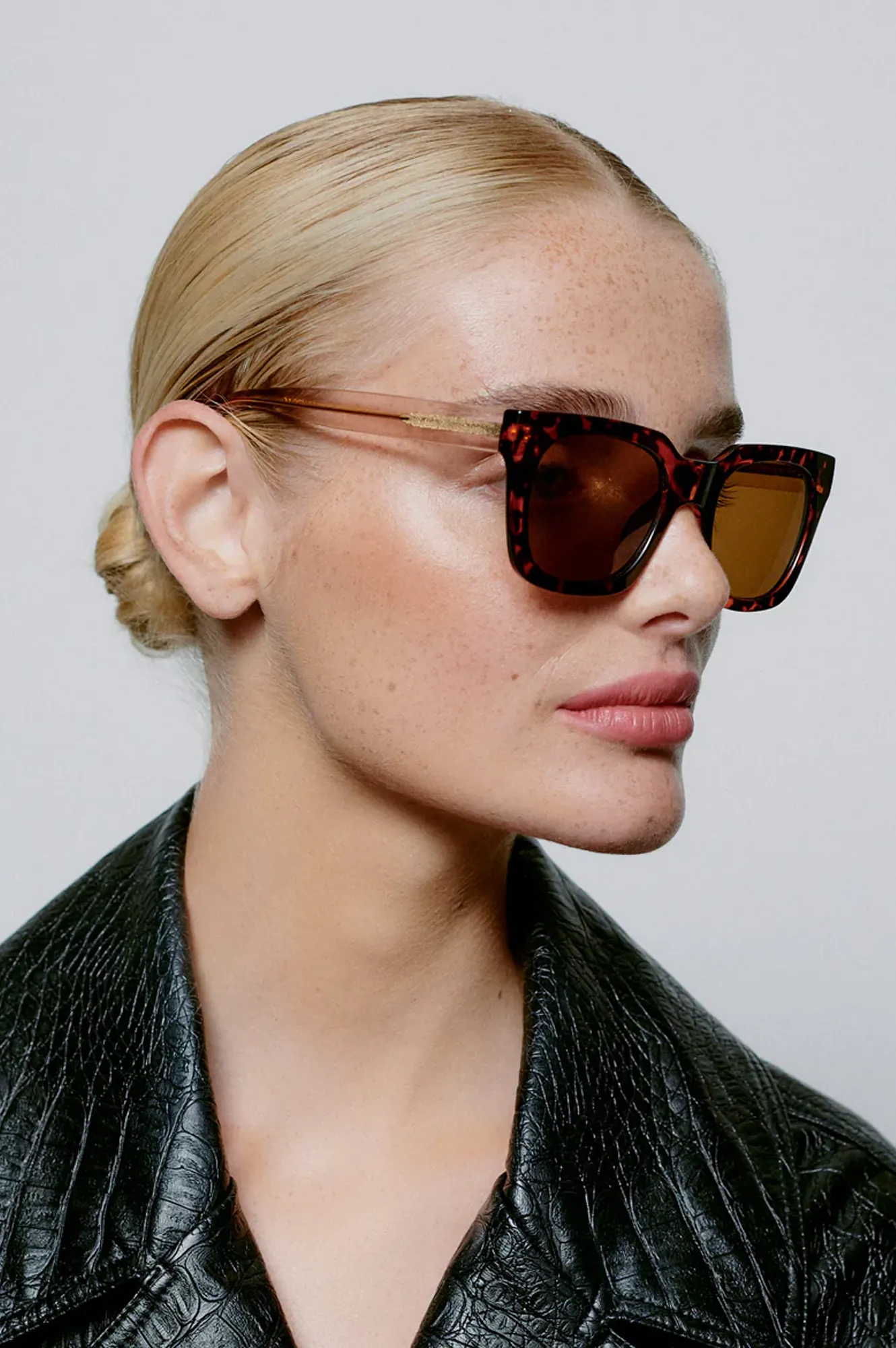 A Kjaerbede Nancy Demi Tortoise Sunglasses