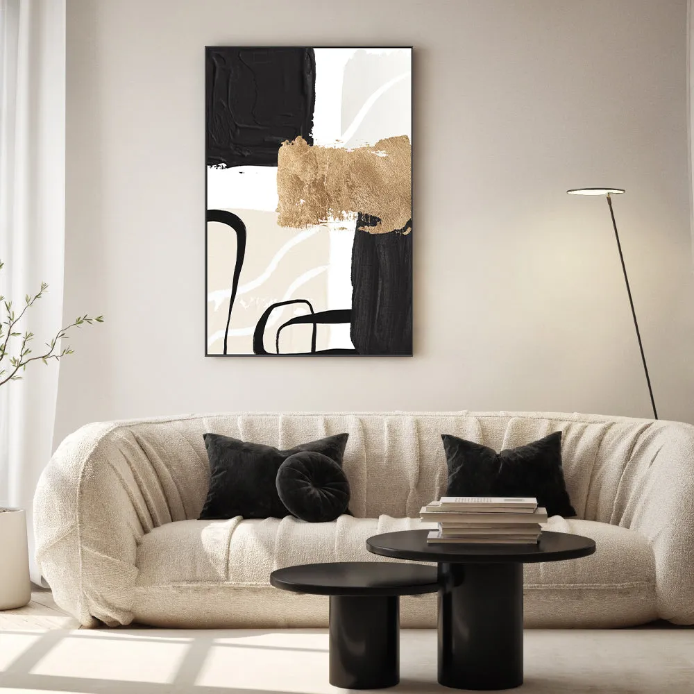 Abstract Black And Gold, Style B , By Sally Ann Moss
