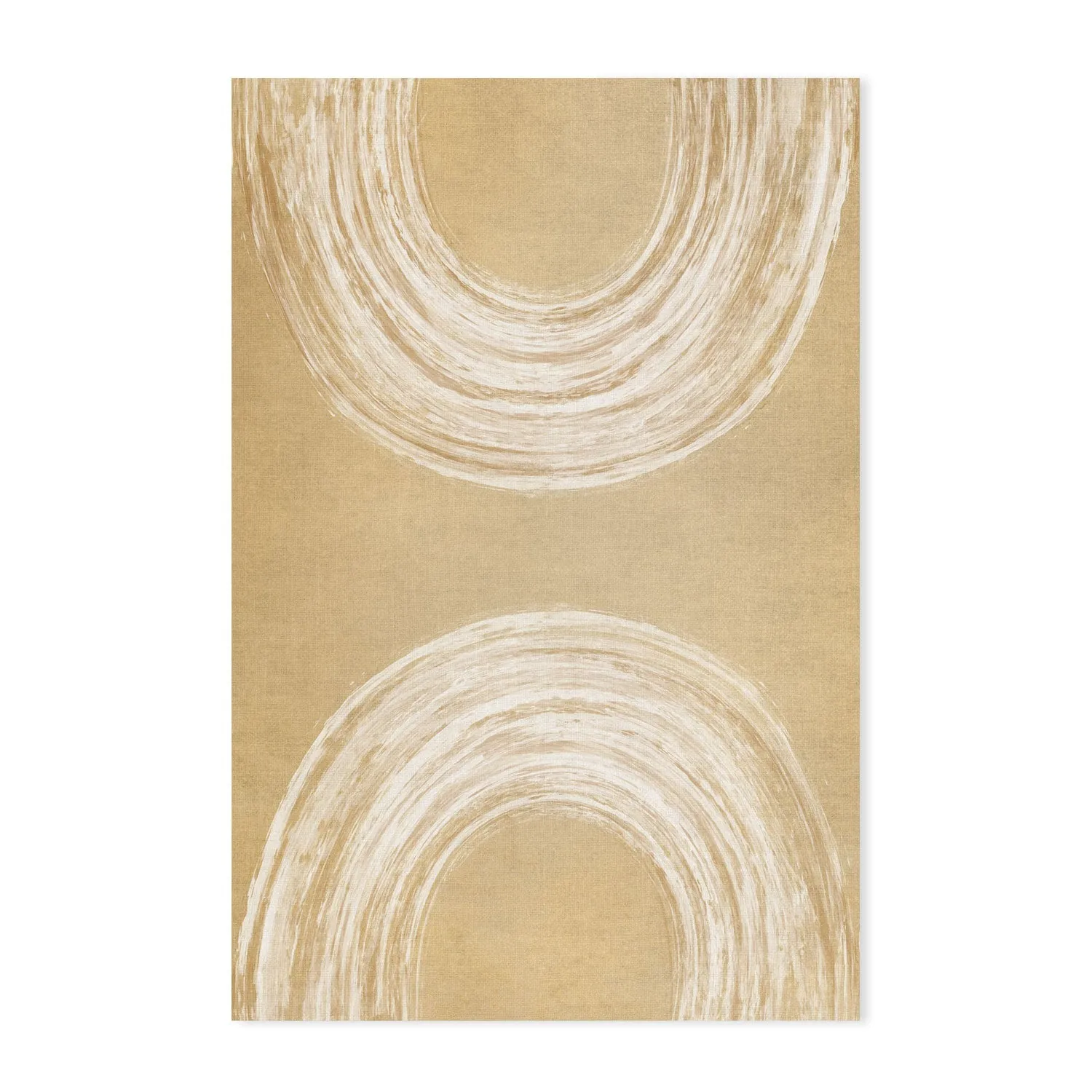 Abstract Curves Mustard , By Dear Musketeer Studio