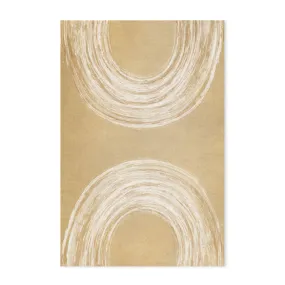 Abstract Curves Mustard , By Dear Musketeer Studio