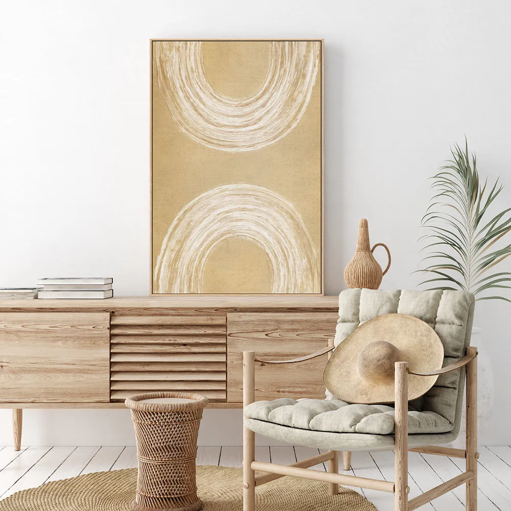 Abstract Curves Mustard , By Dear Musketeer Studio