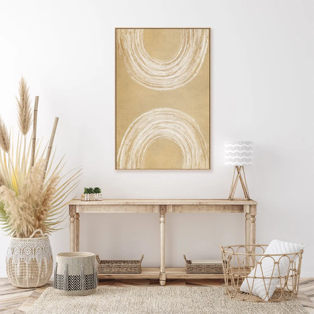 Abstract Curves Mustard , By Dear Musketeer Studio