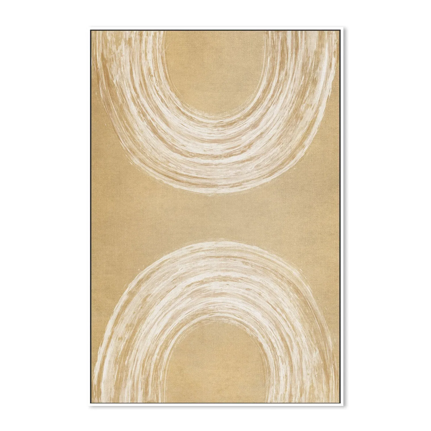 Abstract Curves Mustard , By Dear Musketeer Studio