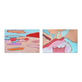 Abstract Land, Set of 2 , By Moments By Charlie