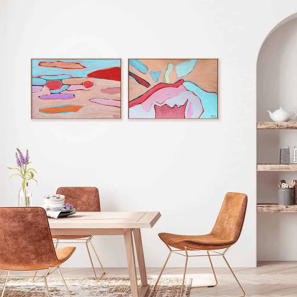 Abstract Land, Set of 2 , By Moments By Charlie
