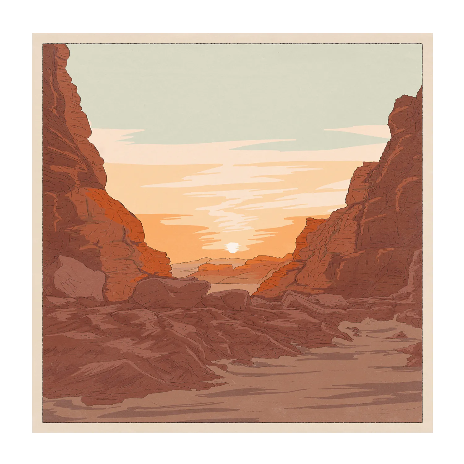 Aeolian Sunrise , By Cai & Jo