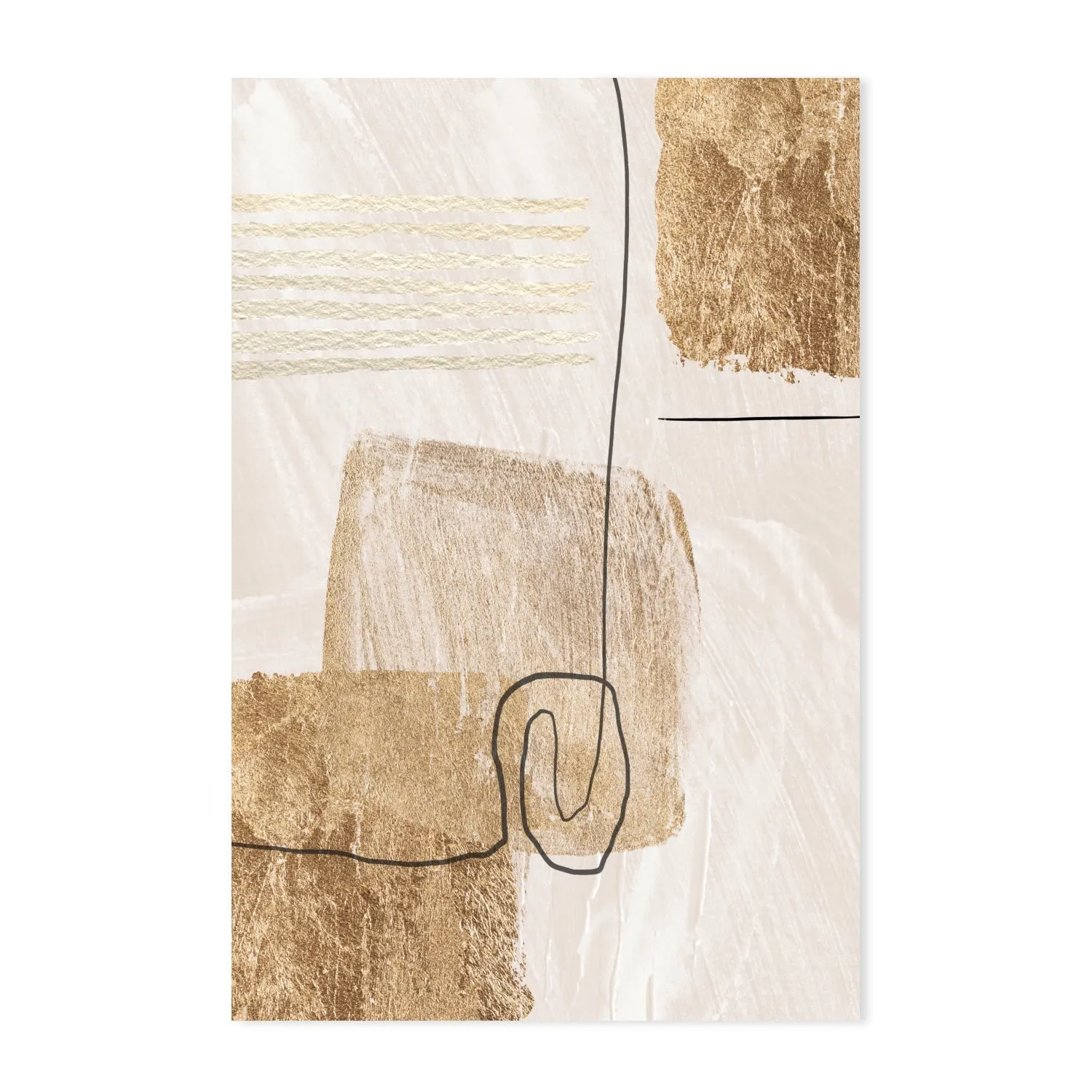 Aesthetic Gold, Style A, B & C, Set Of 3 , By Sally Ann Moss