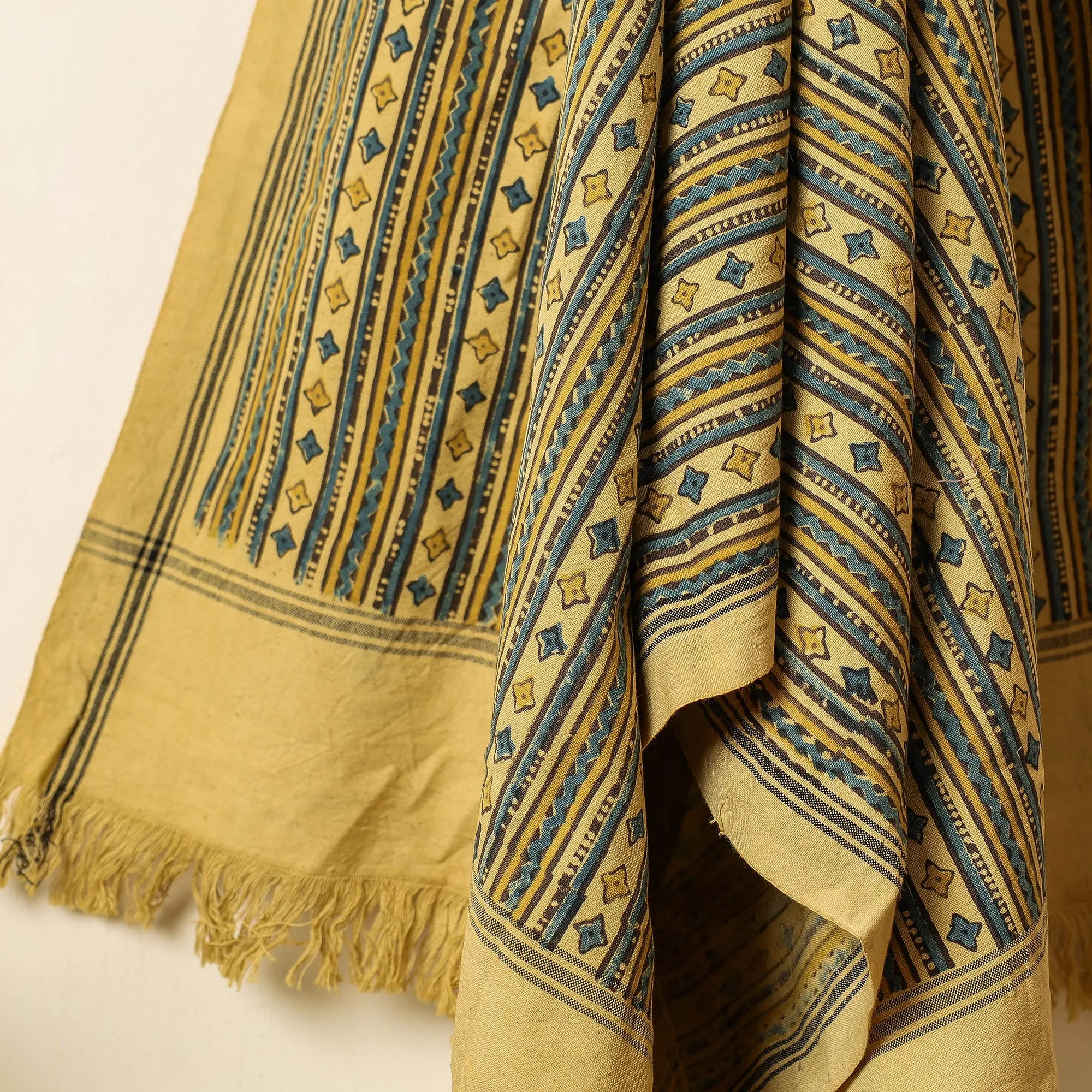 Ajrakh Block Printed Handloom Cotton Towel