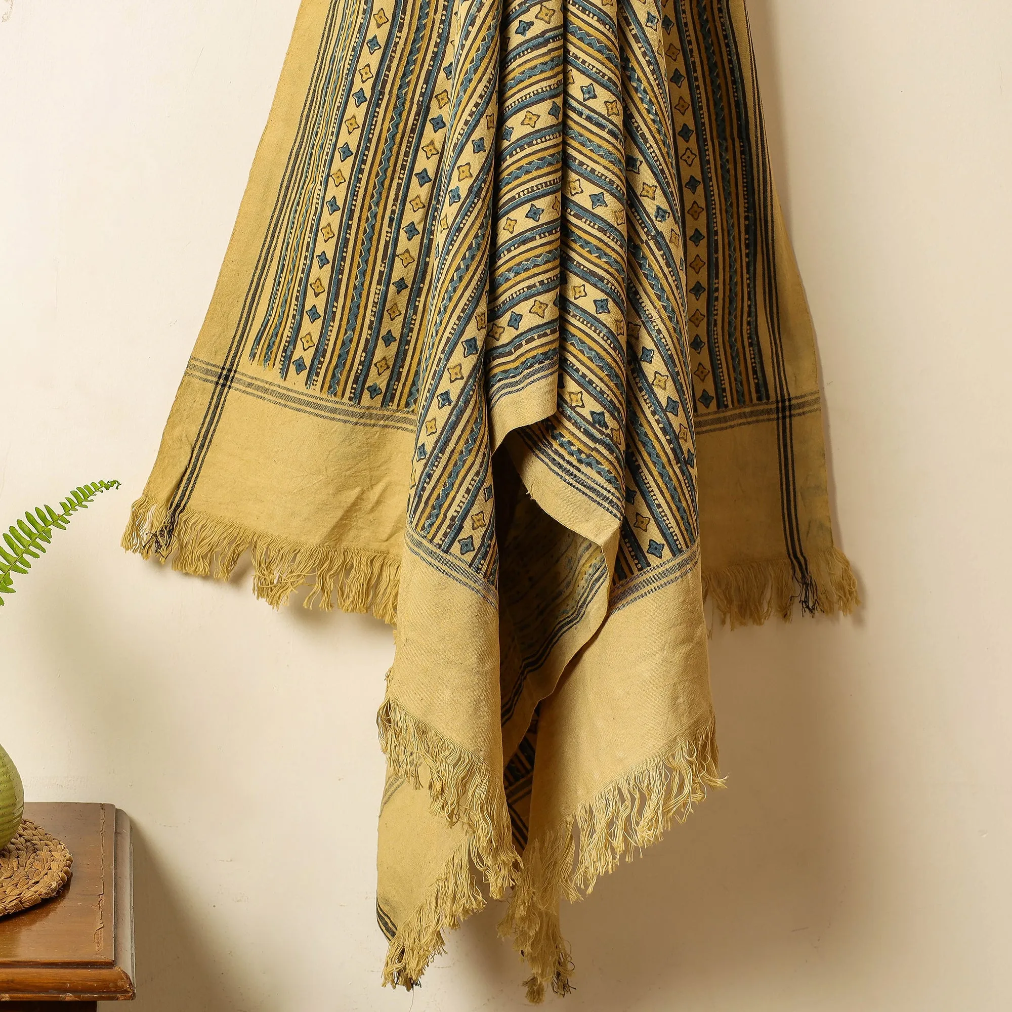 Ajrakh Block Printed Handloom Cotton Towel