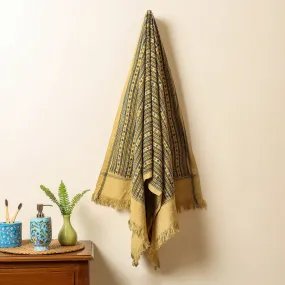 Ajrakh Block Printed Handloom Cotton Towel