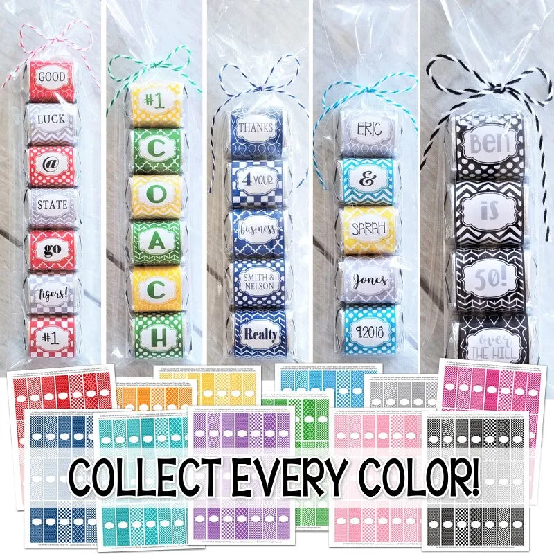 Alphabet   BLANK Nugget Wrappers {LIGHT Pink} PRINTABLE