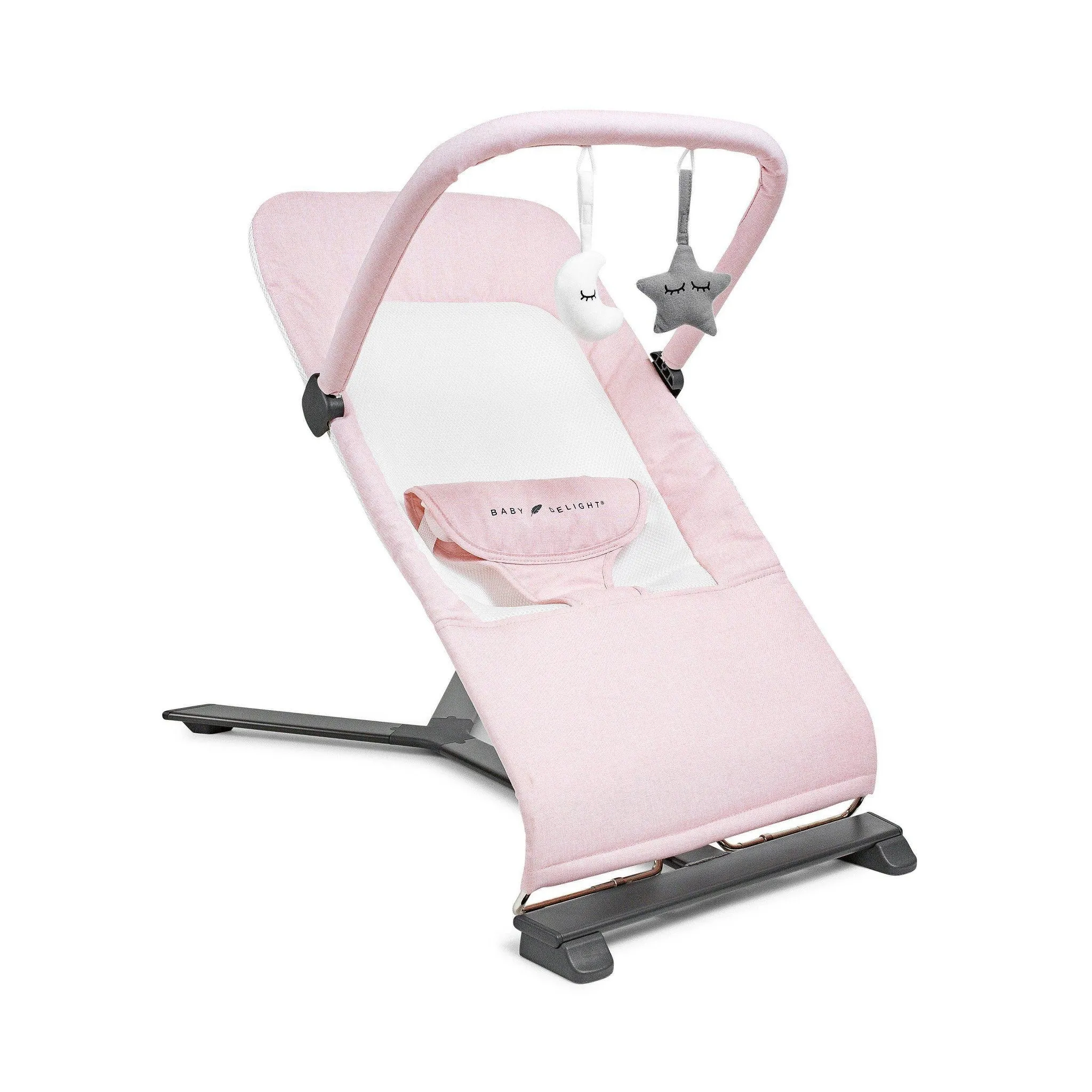 Alpine Deluxe Portable Bouncer - Peony Pink