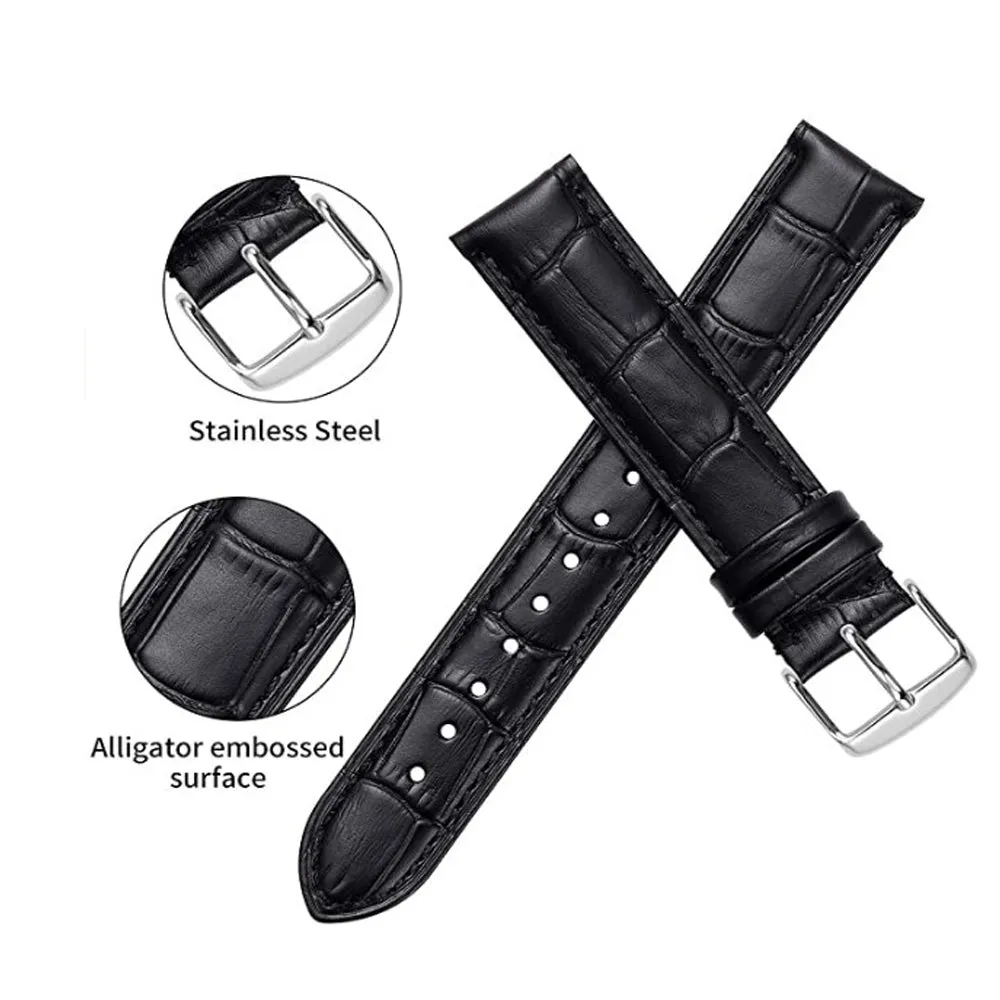 Angel Watch Alligator Print Leather Watch Band