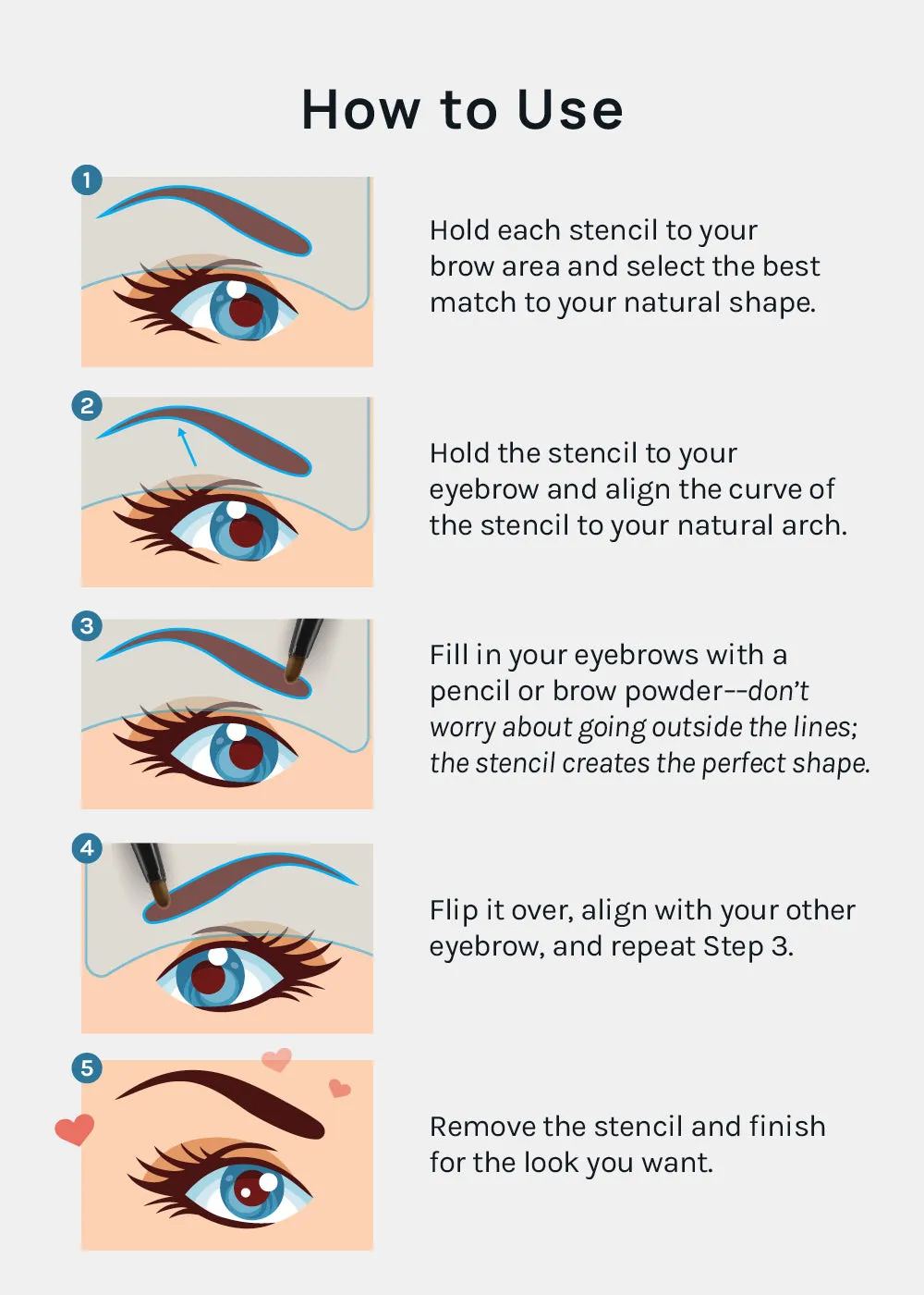AOA Eyebrow Templates