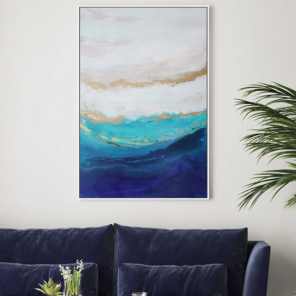 Aquamarine Happiness , By Françoise Wattré