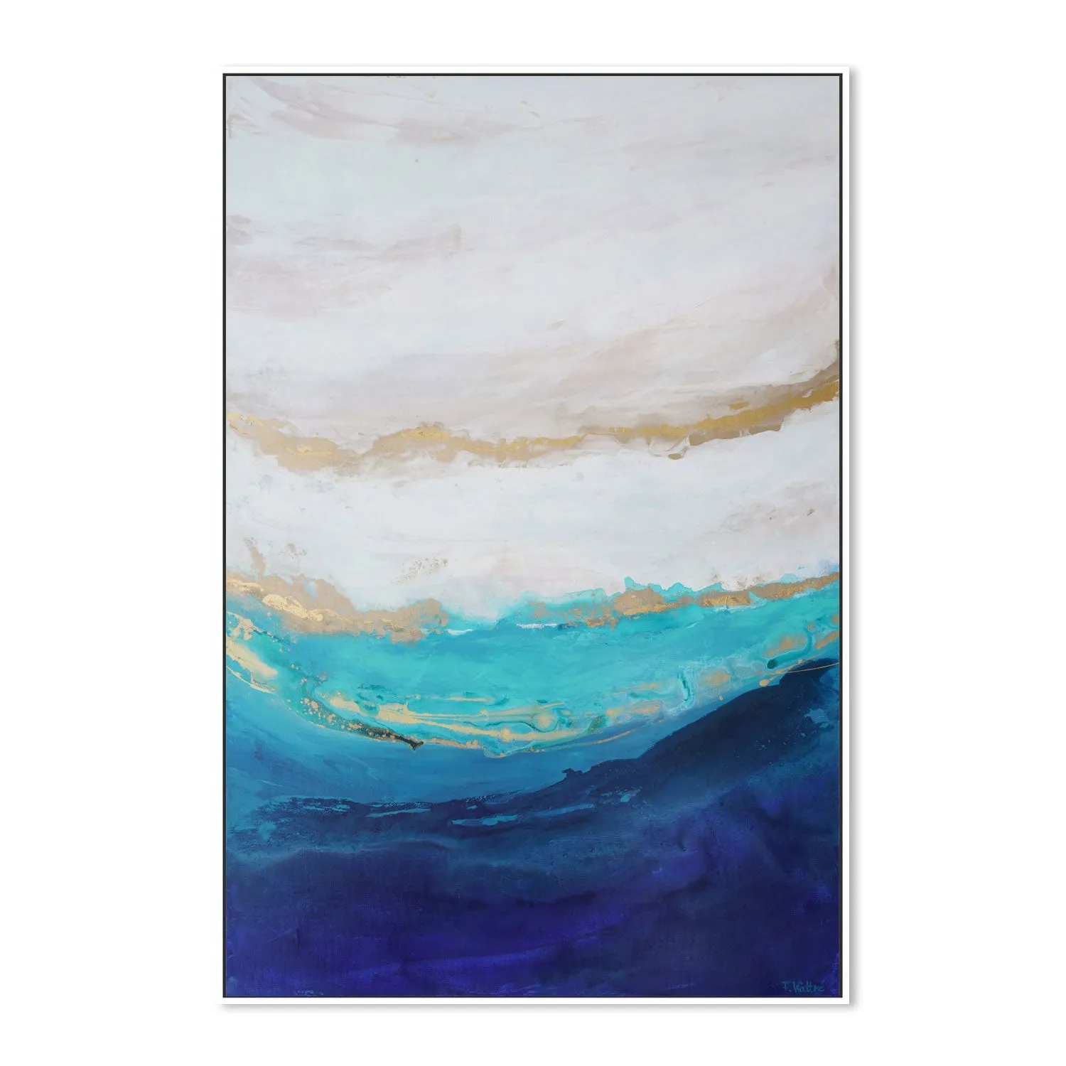 Aquamarine Happiness , By Françoise Wattré