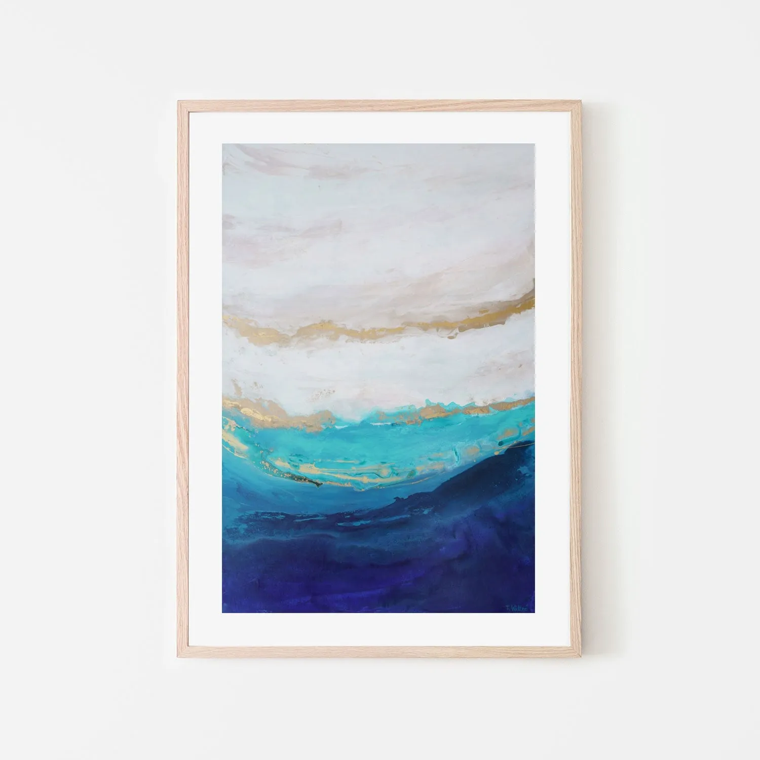 Aquamarine Happiness , By Françoise Wattré