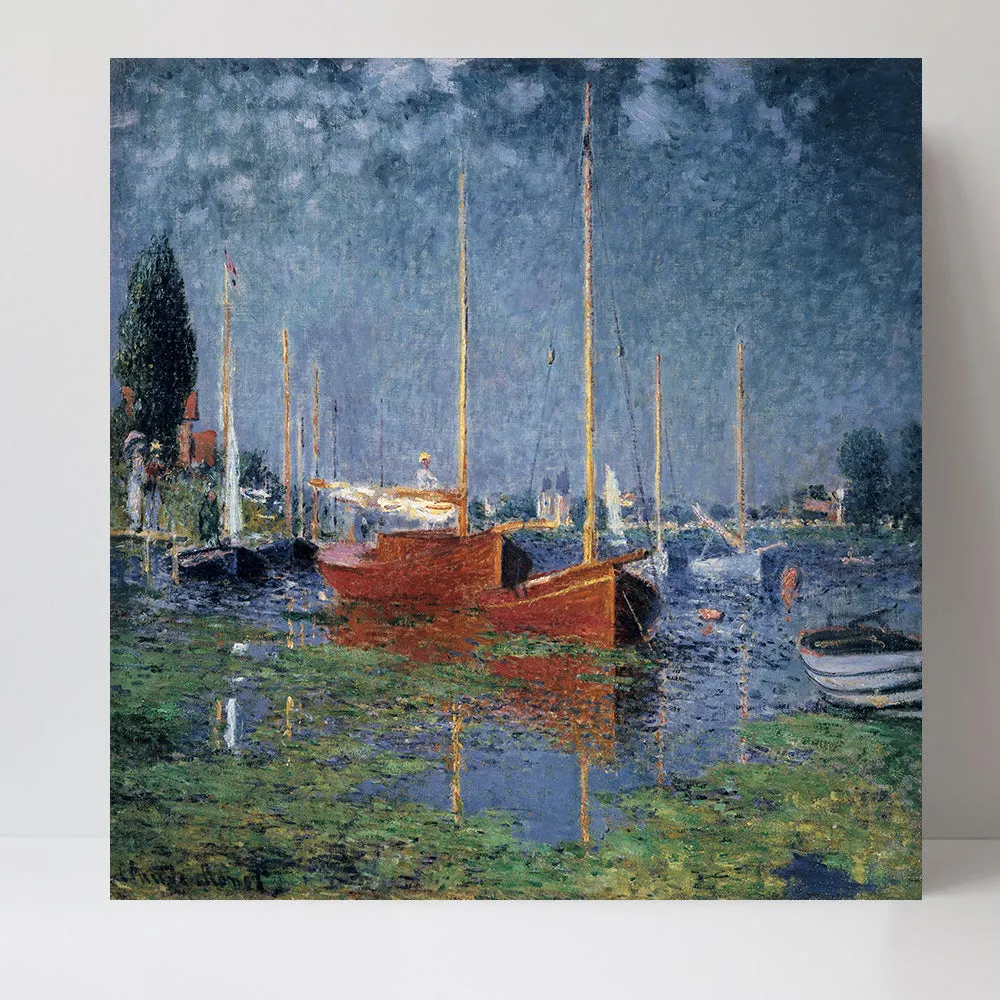 Argenteuil, Red Boats, By Monet