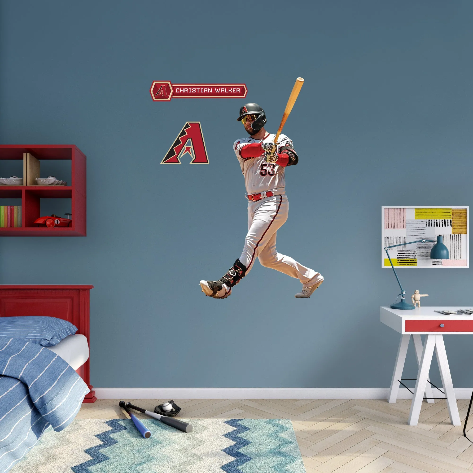 Arizona Diamondbacks: Christian Walker         - Officially Licensed MLB Removable     Adhesive Decal