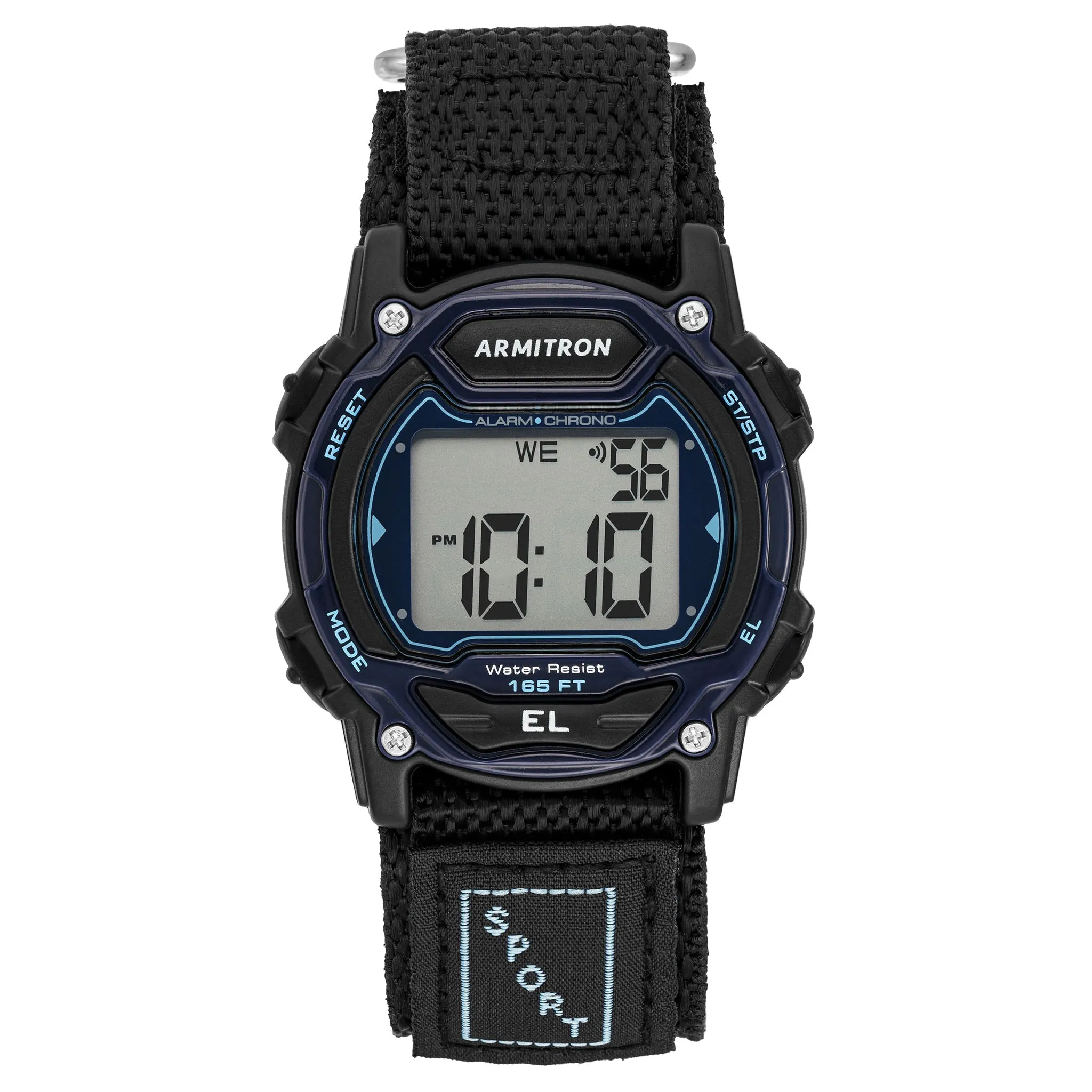 Armitron Black Nylon Band Digital Kids Unisex Watch - 457041BLU