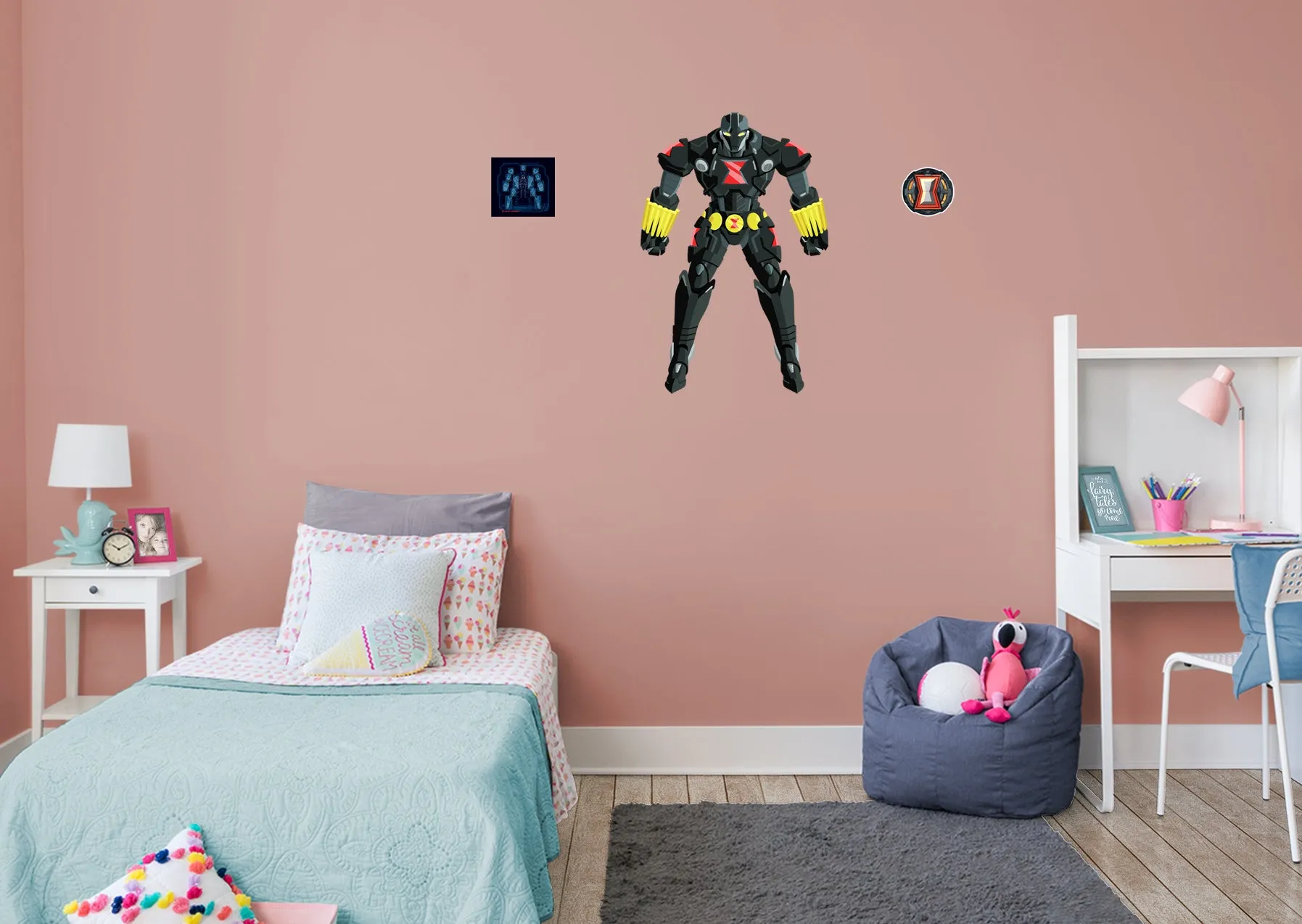 Avengers: Mech Strike: Black Widow RealBig        - Officially Licensed Marvel Removable Wall   Adhesive Decal