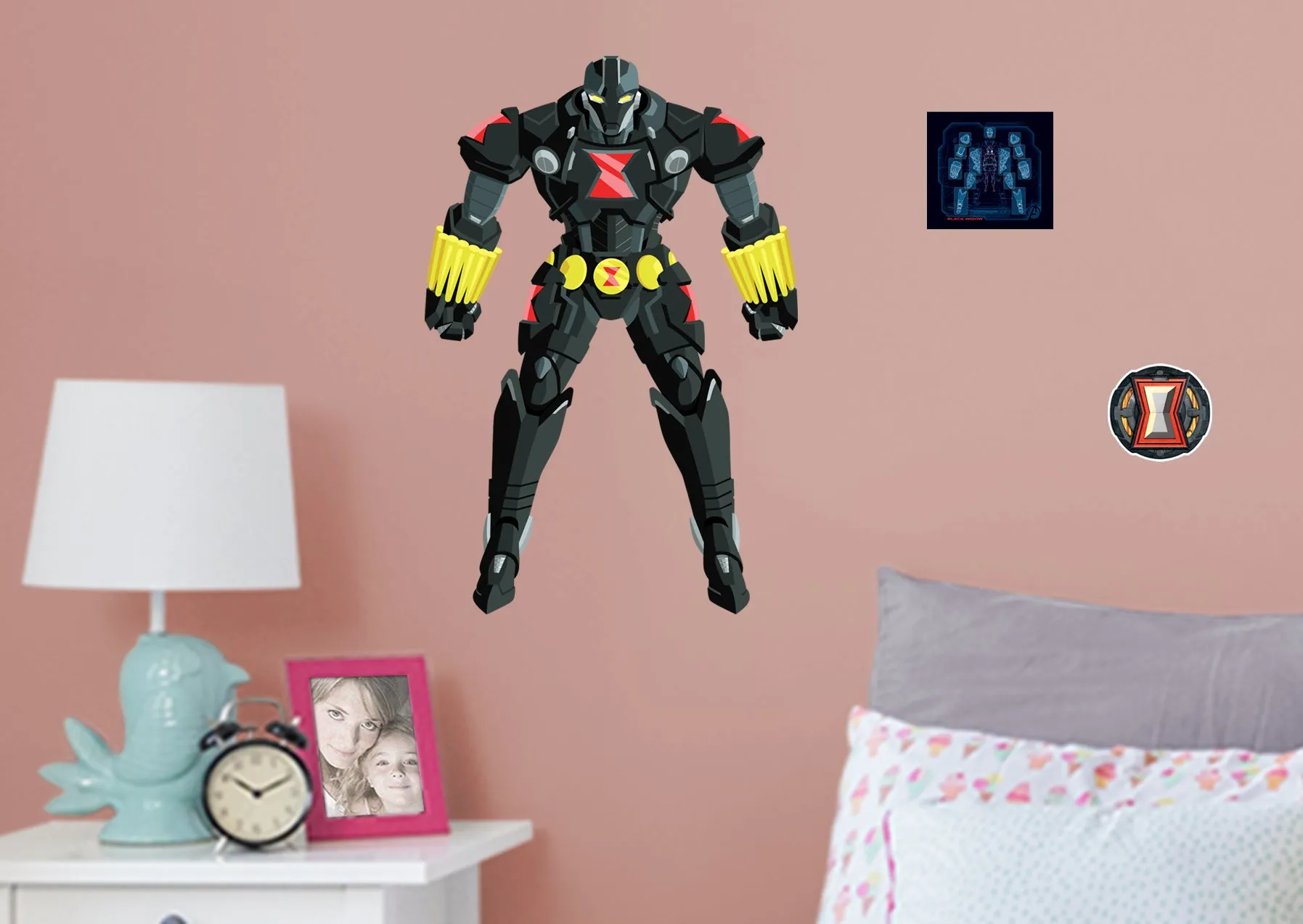 Avengers: Mech Strike: Black Widow RealBig        - Officially Licensed Marvel Removable Wall   Adhesive Decal