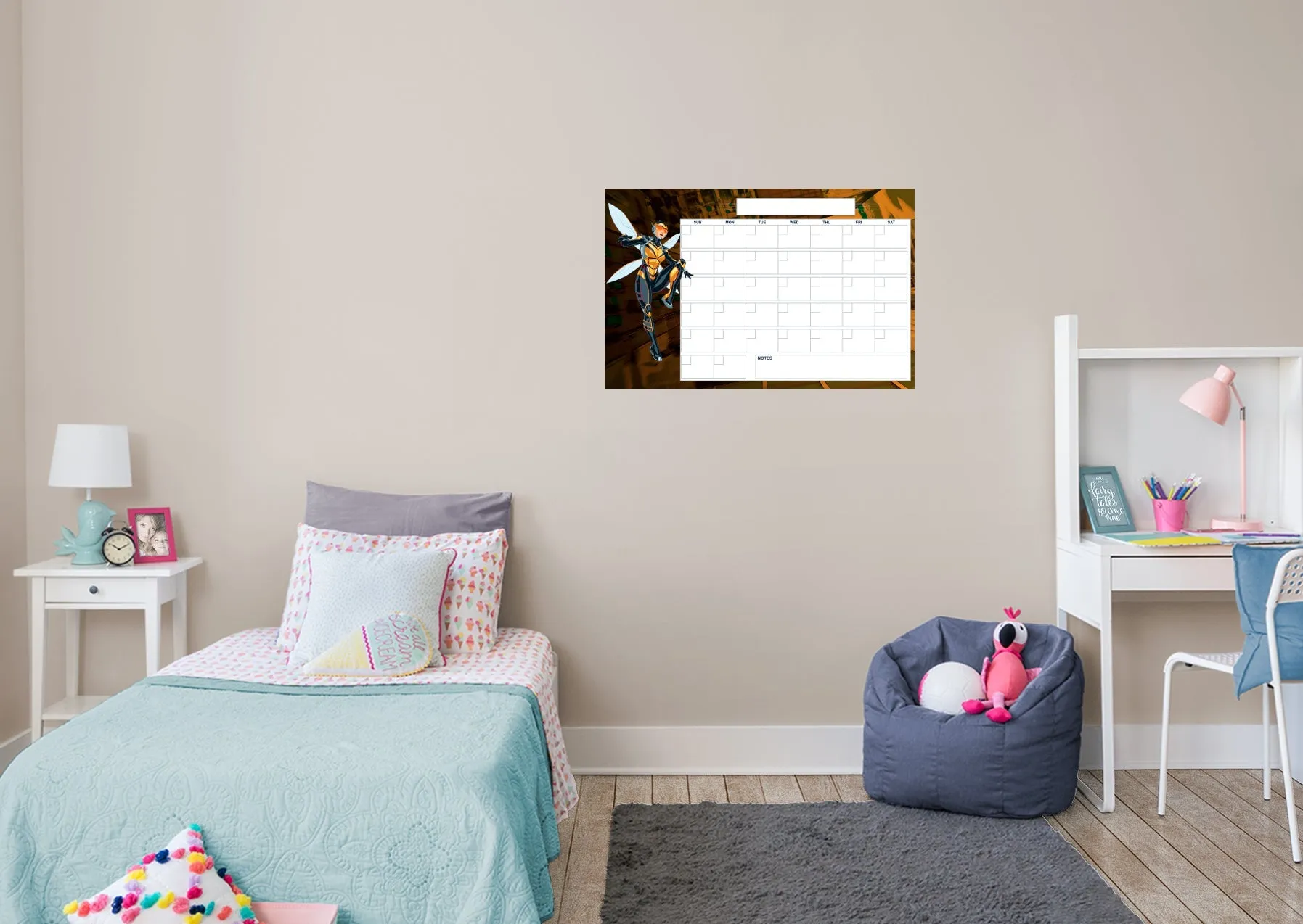 Avengers: WASP Blank Calendar Dry Erase - Officially Licensed Marvel Removable Adhesive Decal