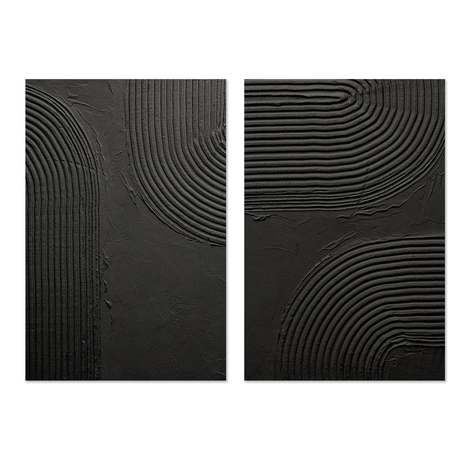 Back To Black, Style A & B, Set Of 2 , By Danhui Nai