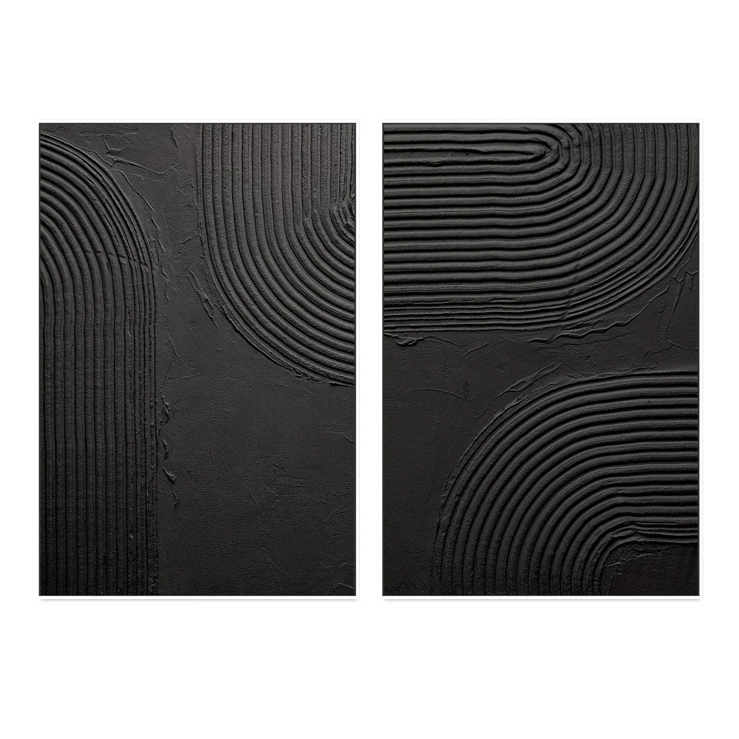 Back To Black, Style A & B, Set Of 2 , By Danhui Nai