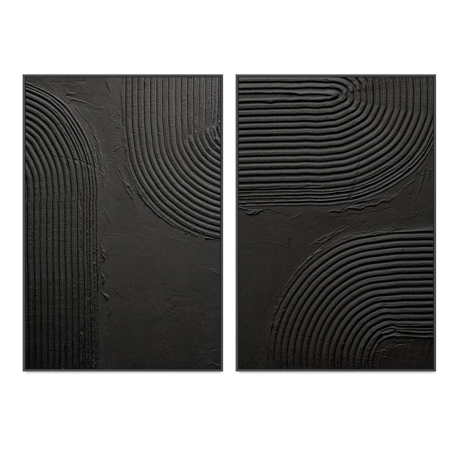 Back To Black, Style A & B, Set Of 2 , By Danhui Nai