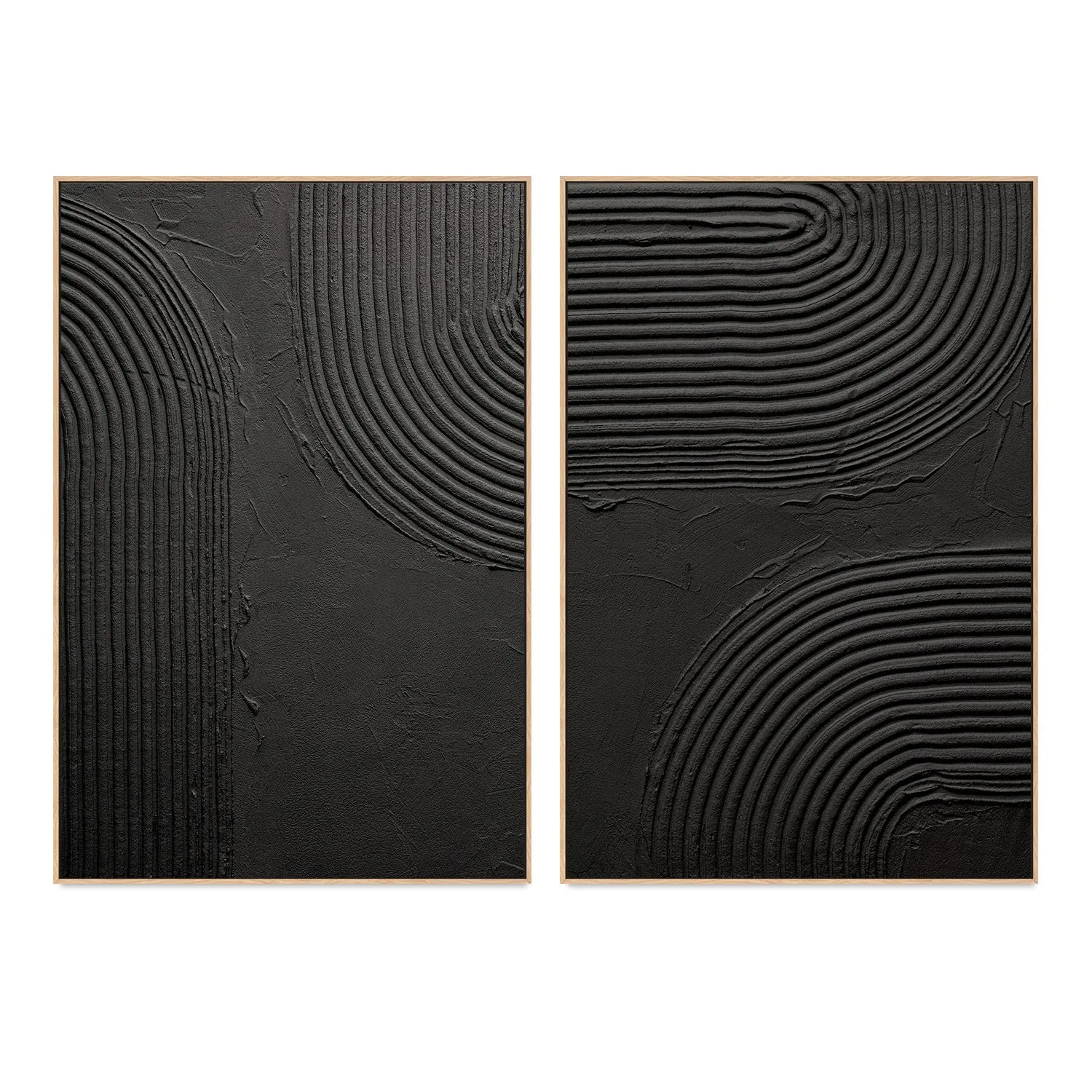 Back To Black, Style A & B, Set Of 2 , By Danhui Nai