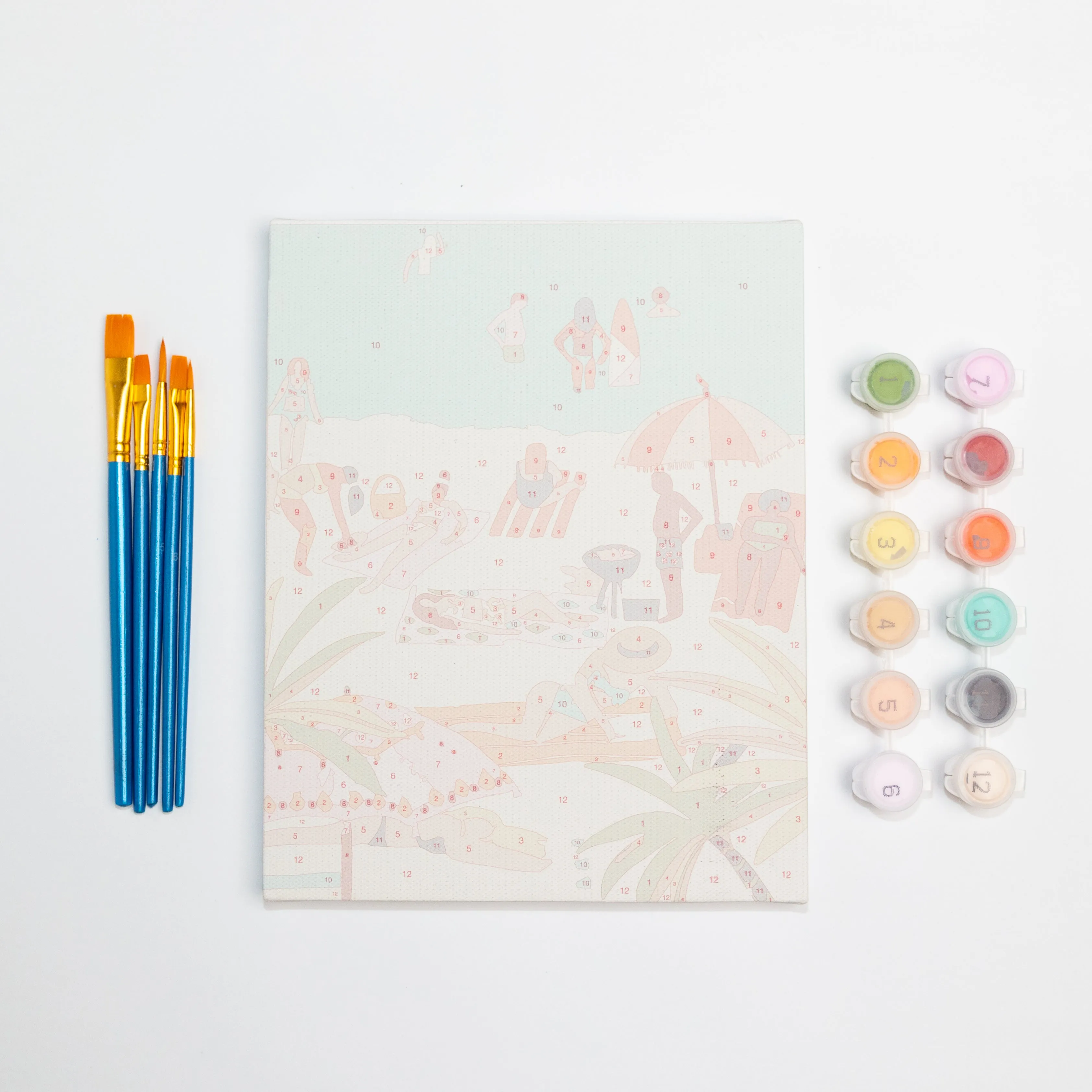 Beach Day Paint-by-Numbers by Paint Anywhere
