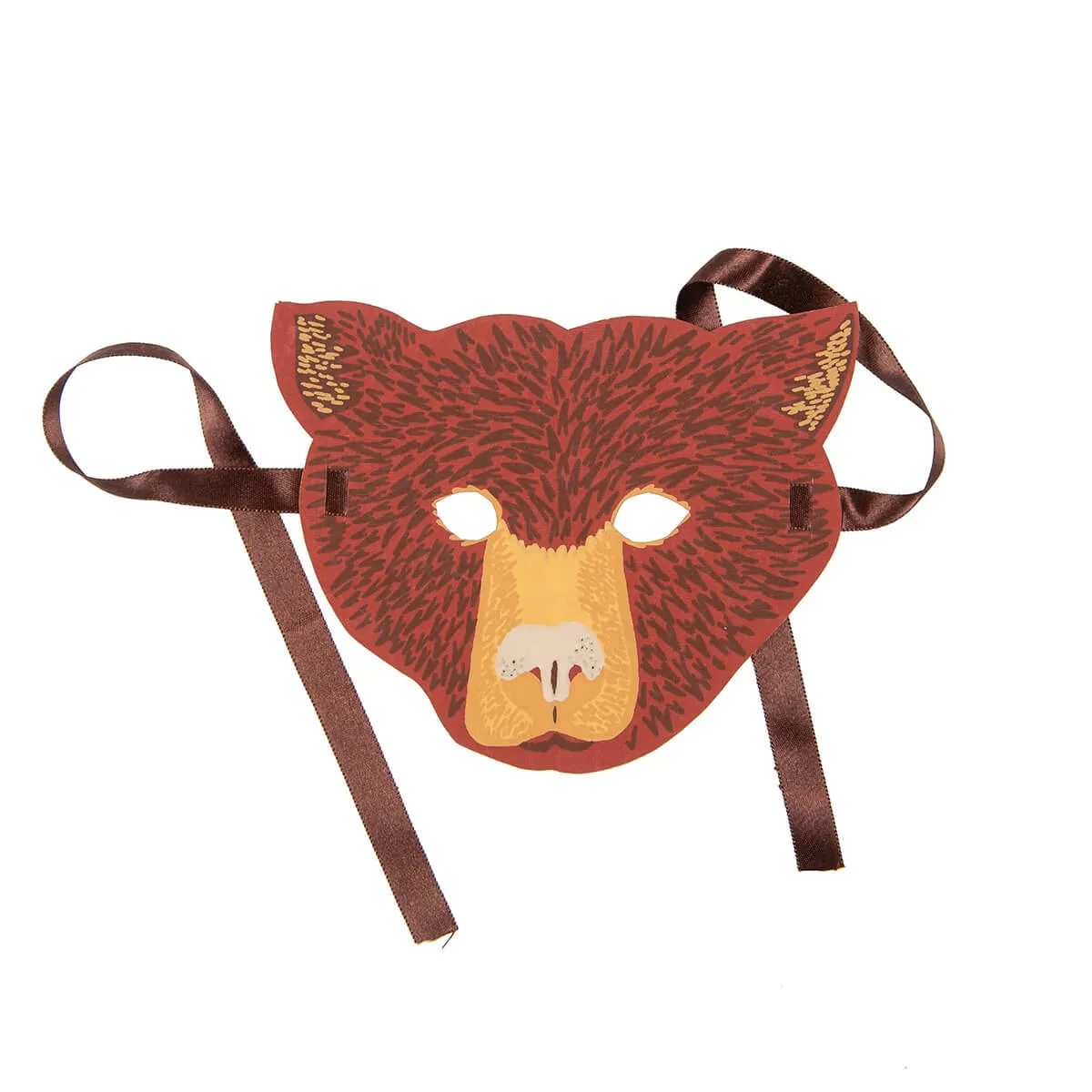 Bear Mask Greetings Card by East End Press