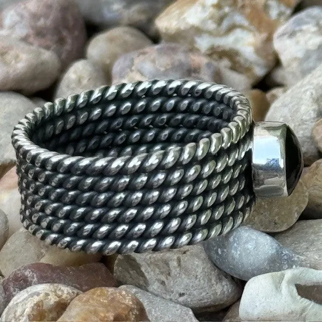 Black Stone Ring - T5239-OX