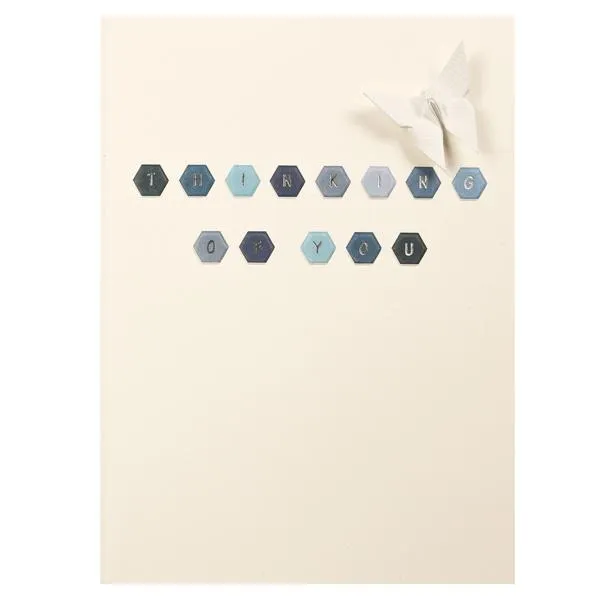 Card Embossed Thinking of You