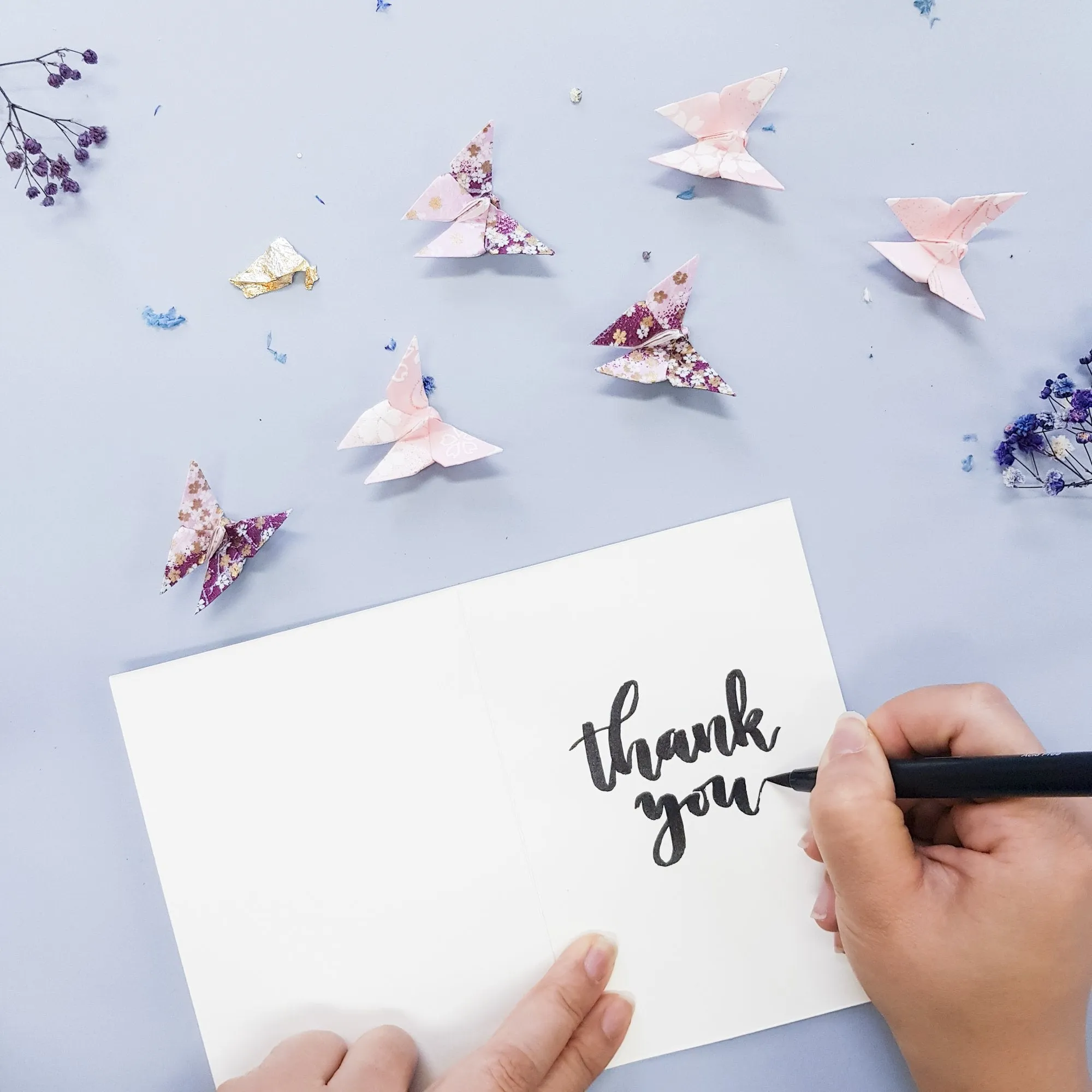 Card Embossed Thinking of You