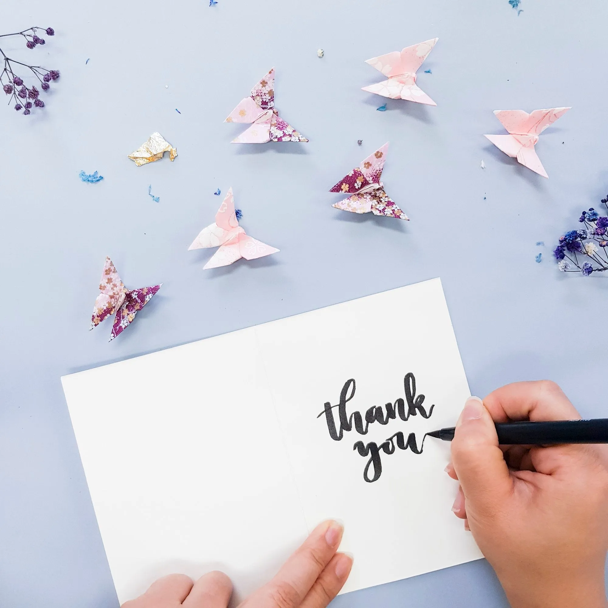 Card Embossed Thinking of You