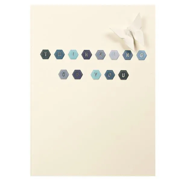 Card Embossed Thinking of You
