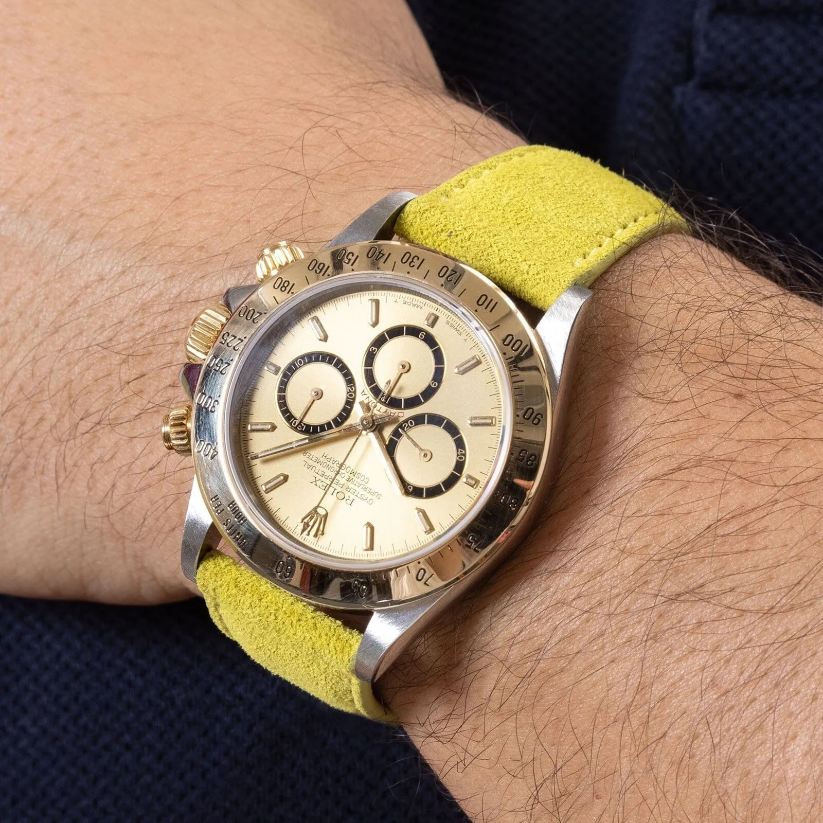 Premium Citrus Suede Leather Watch Strap - Stylish and Durable Accessory