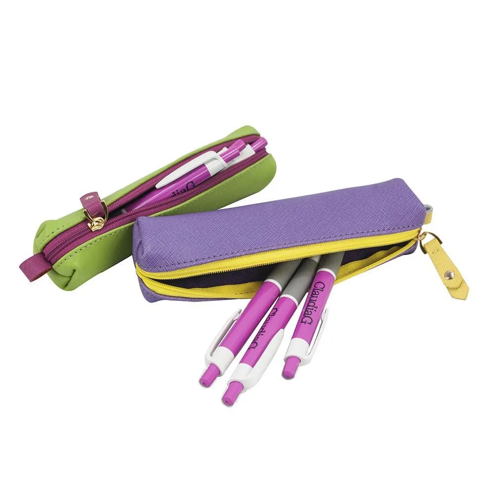ClaudiaG Comfy Leather Pouch -Plum