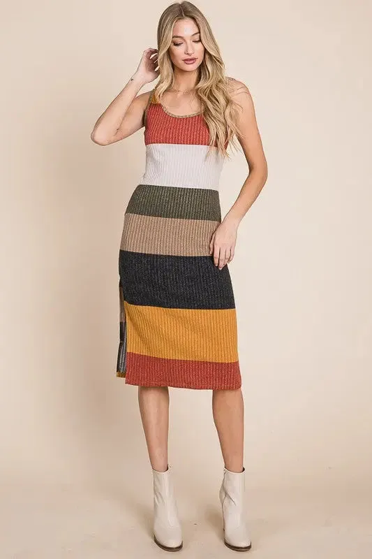 Color Block Casusal Dress