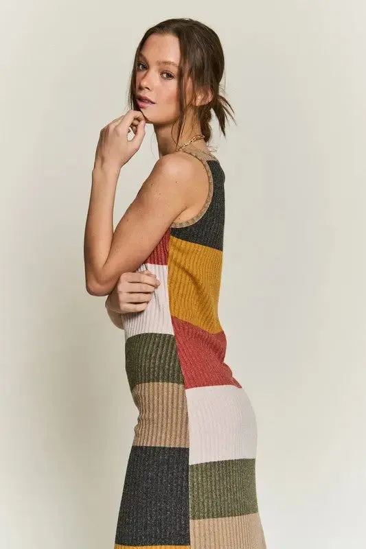 Color Block Casusal Dress