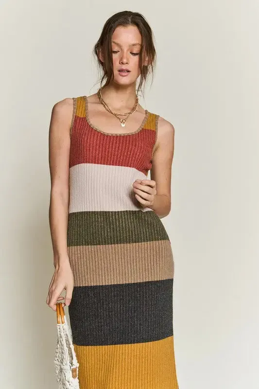 Color Block Casusal Dress