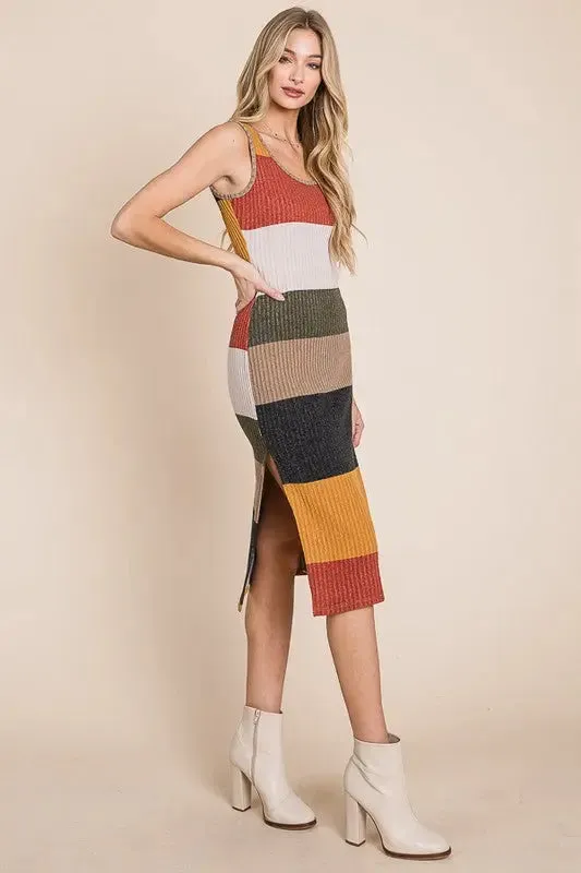 Color Block Casusal Dress