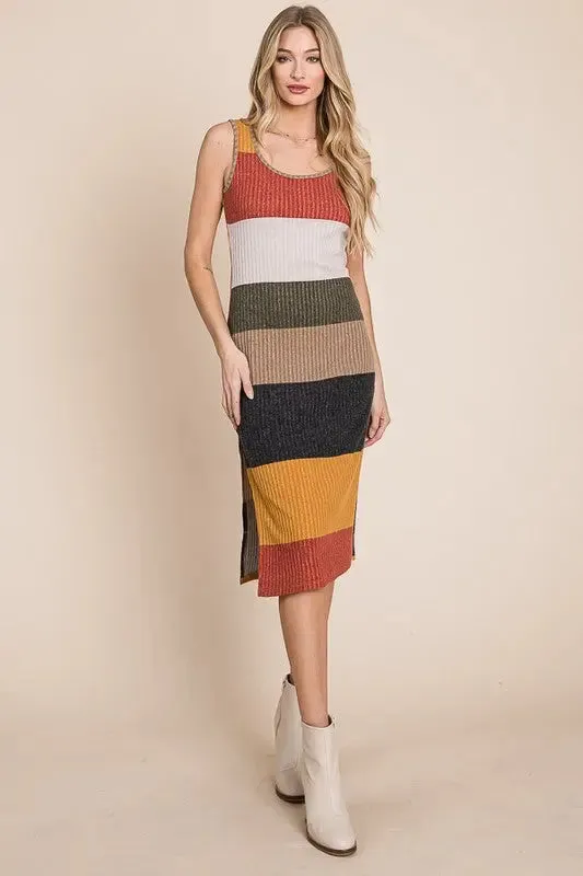 Color Block Casusal Dress