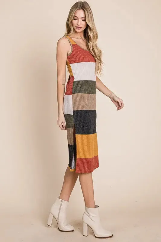 Color Block Casusal Dress