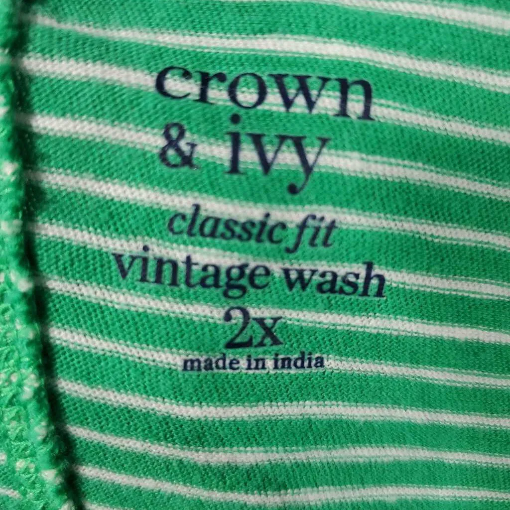 Crown & Ivy Top 2X